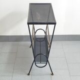 Table d'appoint porte-revues vintage 1950