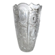 Carved crystal vase