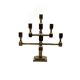Modern solid brass candelabra, Lars Bergsten, Gusum Sweden 1990