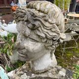 Head of Apollo in reconstituted cement