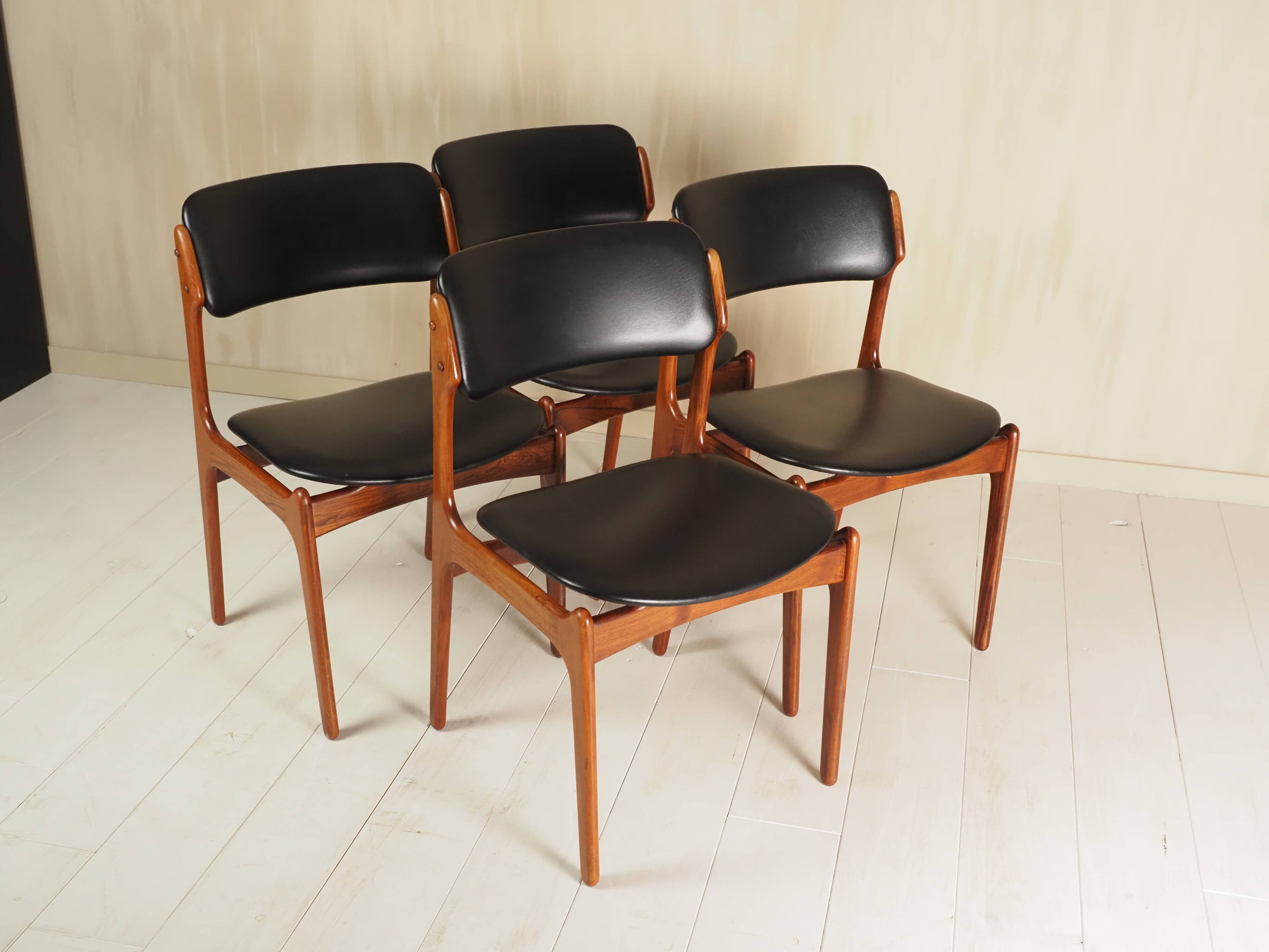 Model 49 dining chairs by Erik Buck for OD Møbler, 1960s