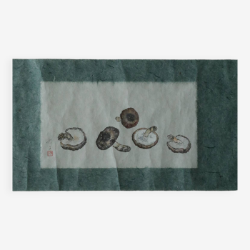 Peinture japonaise, Svampar, Technique mixte sur tissu artistique, Danemark