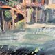Painting "The Queen's Hamlet" - Versailles, signed