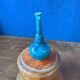 Small glazed terracotta soliflore vase. Mid 20th century.