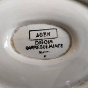French vintage sauce boat, Digoin Sarreguemines