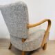 Fully Restored Vintage Lounge Arm Chair by Jindrich Halabala H-237, 1950’s