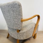 Fully Restored Vintage Lounge Arm Chair by Jindrich Halabala H-237, 1950’s