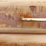 Mado buffet in wood, marble and copper, restored