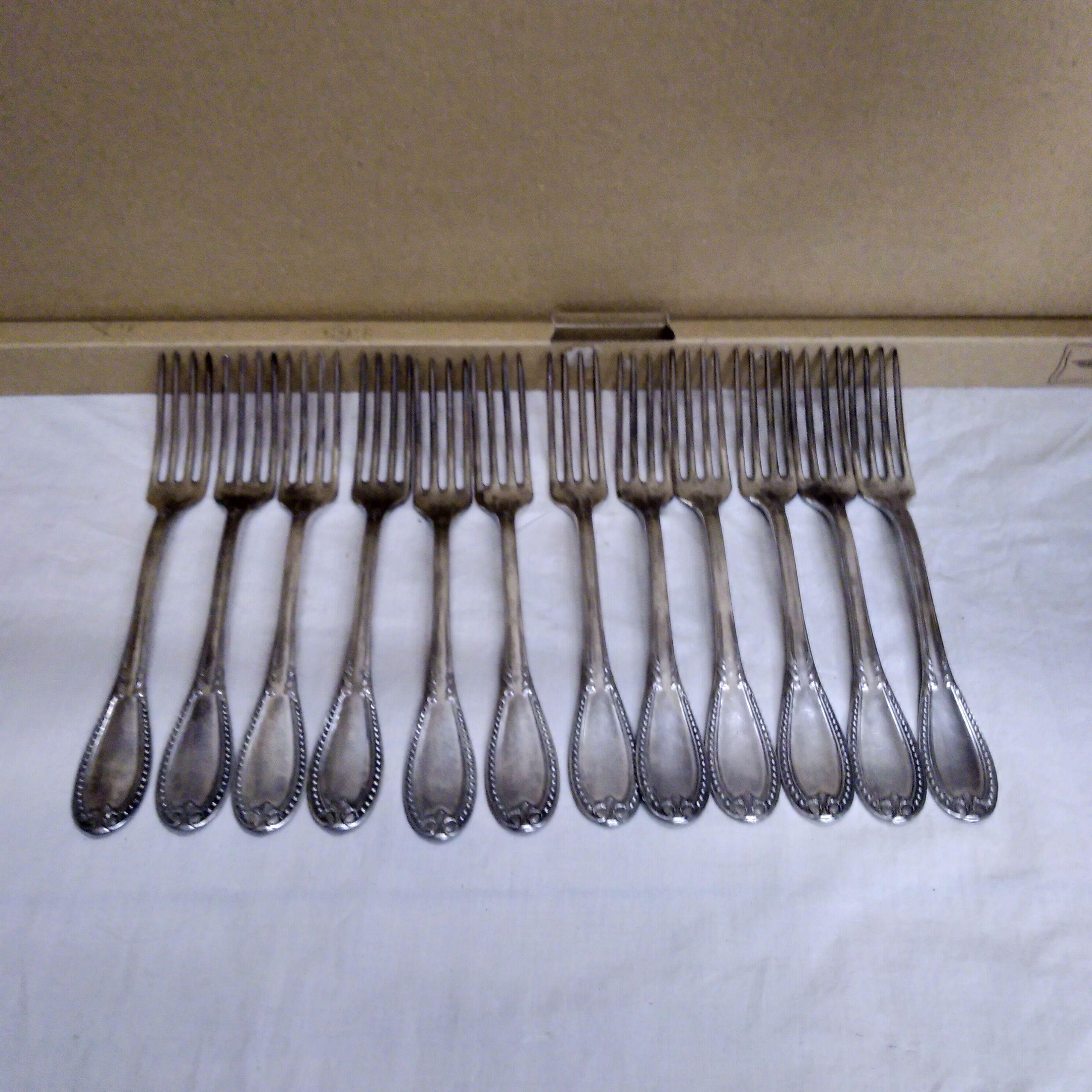 Silver metal housewife 1950