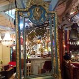 Turquoise and golden mirror  110x220cm