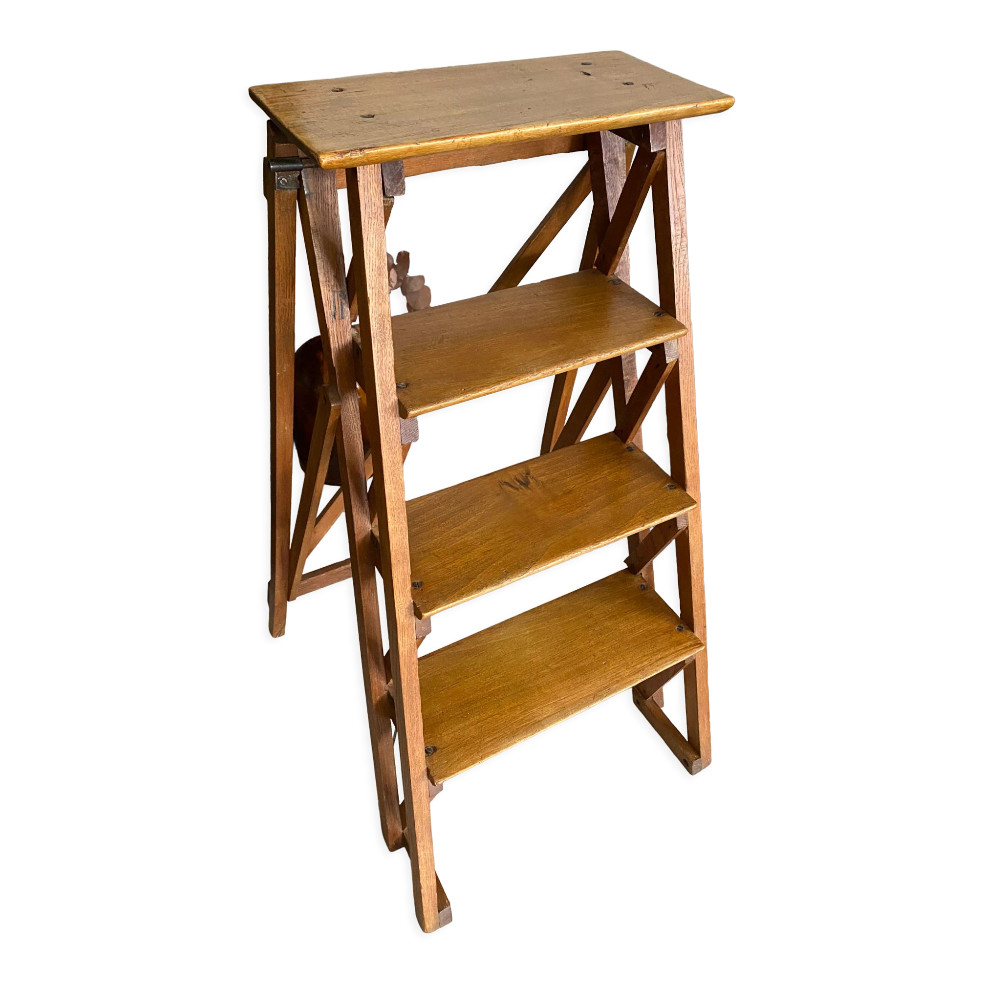 Vintage wooden stepladder