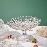 Plat sur piedouche en cristal