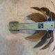 70's brutalist palm tree wall light in brass