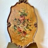 Napoleon III painted wooden plateau, between 1860 and 1880.