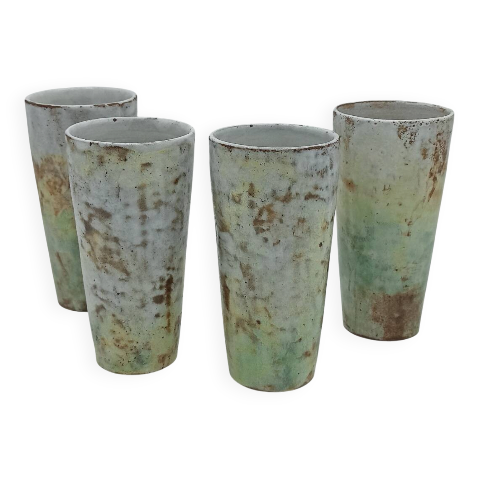 Vintage ceramic cups - Alexandre Kostanda - Vallauris