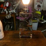 Vintage Sèvres crystal lamp base, Bauhaus/Art Deco design