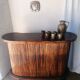 Bamboo and rattan tiki bar, 1940