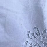 Large antique embroidered tablecloth 190x260