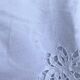 Large antique embroidered tablecloth 190x260