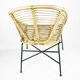 1960s Scandinavian modern rattan bucket armchair, Denmark
