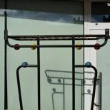 1960s wall-mounted coat rack with colored balls