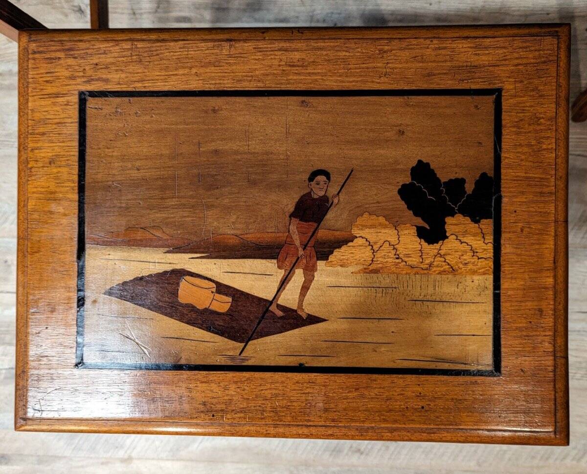 Asian Marquetry Nesting Tables