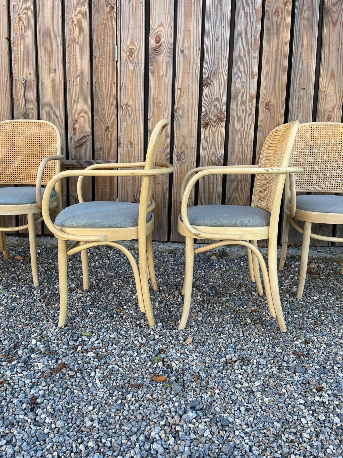 7 chaises fauteuils bistrot