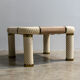 Brass and glass coffee table by Tommaso Barbi 1970'