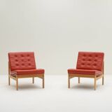 Set of 2 Moduline chairs by Knudsen and Lind for Cado, 1960s Denmark.