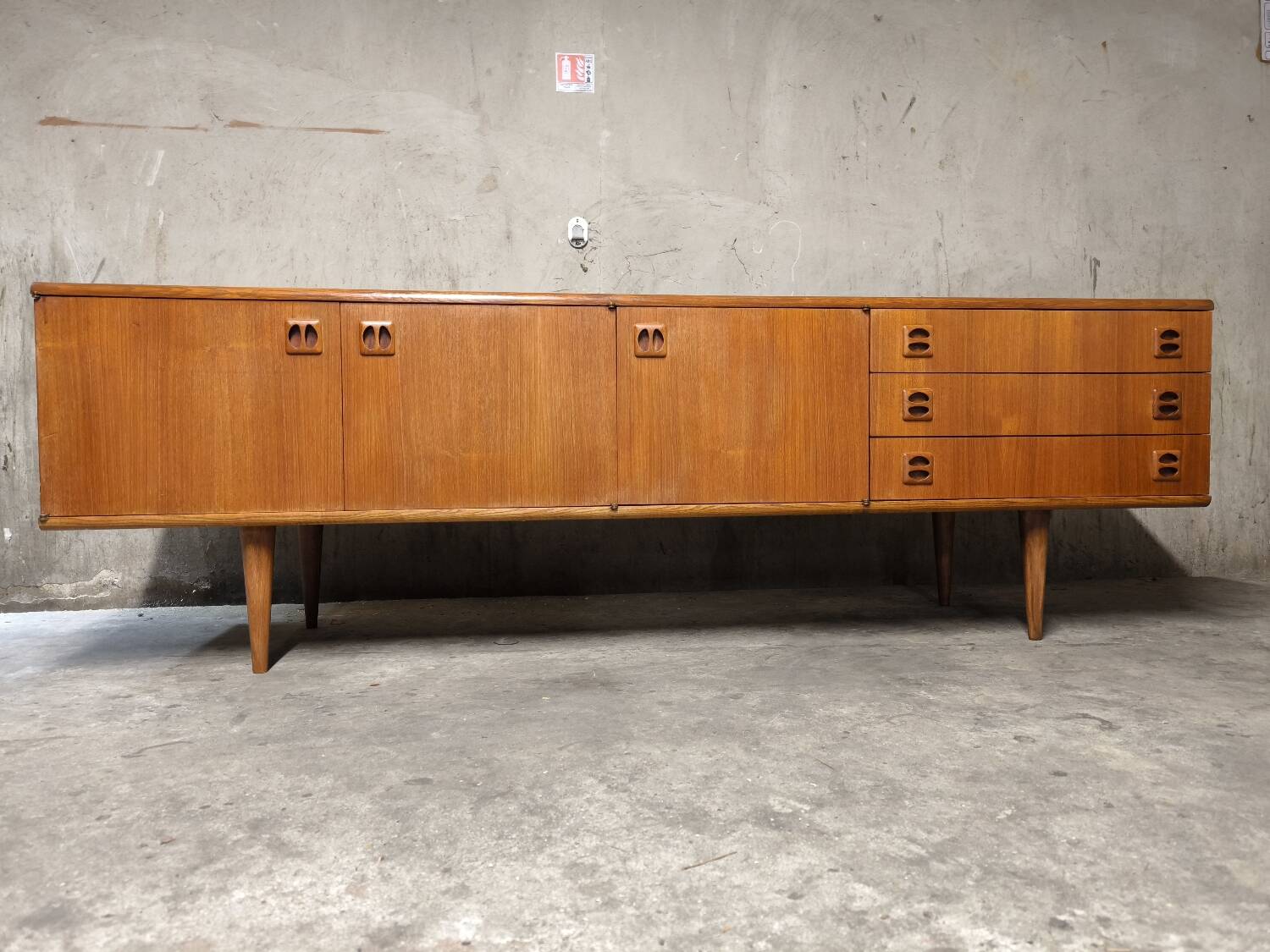 Vintage Scandinavian teak sideboard