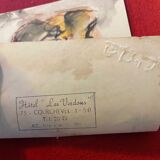 Painting "Portrait of an elegant lady" signed Belzacq first half of the 20th century