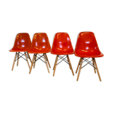 4 DSW chairs by Charles and Ray Eames, USA 1977