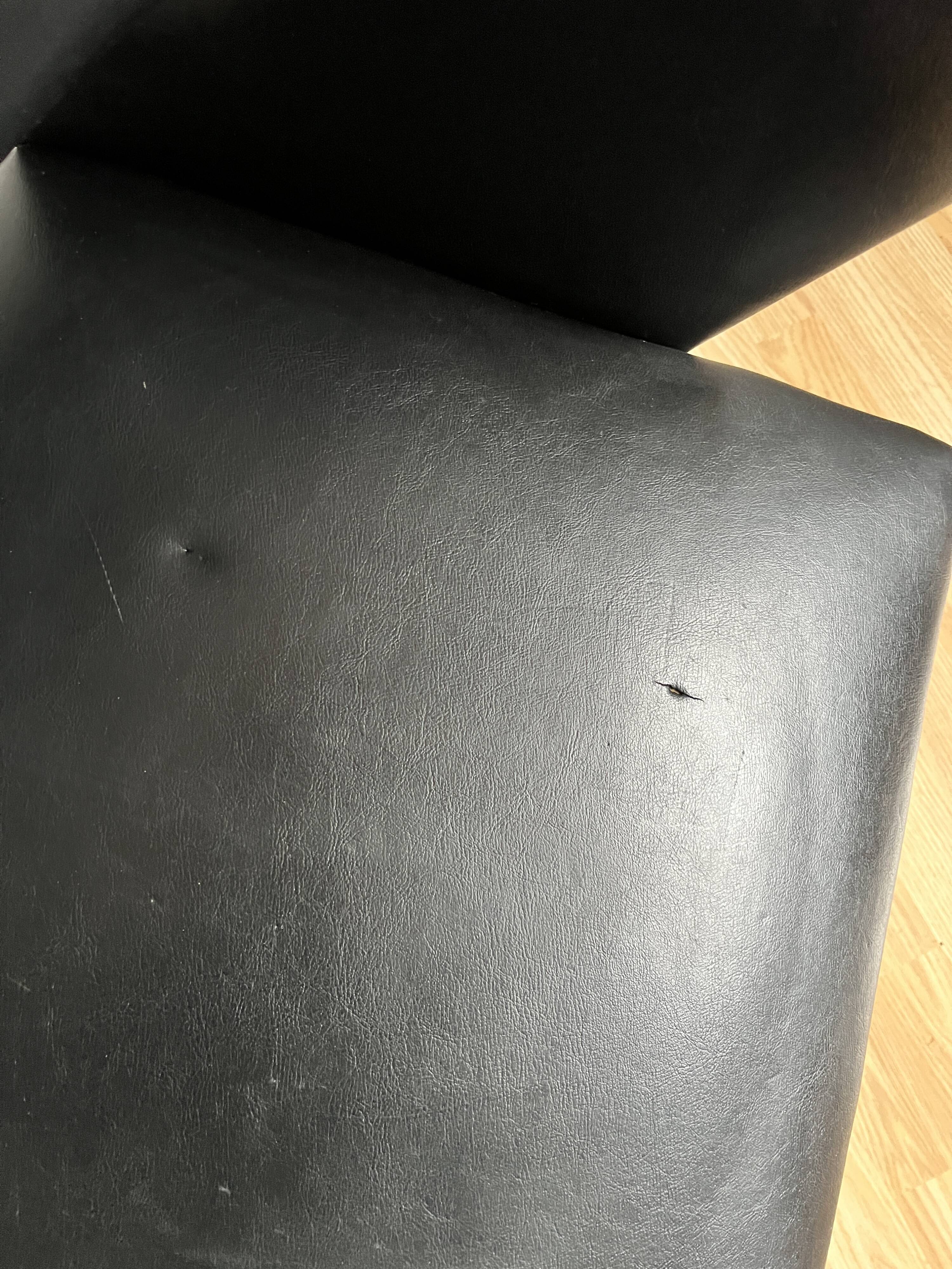 Vintage leatherette armchair