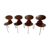 Series of 4 chairs Ant by Arne Jacobsen for Fritz Hansen