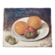 Old painting: fruit plate