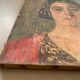 Portrait de femme ancien, huile sur toile