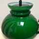 Vintage green opaline portable lamp