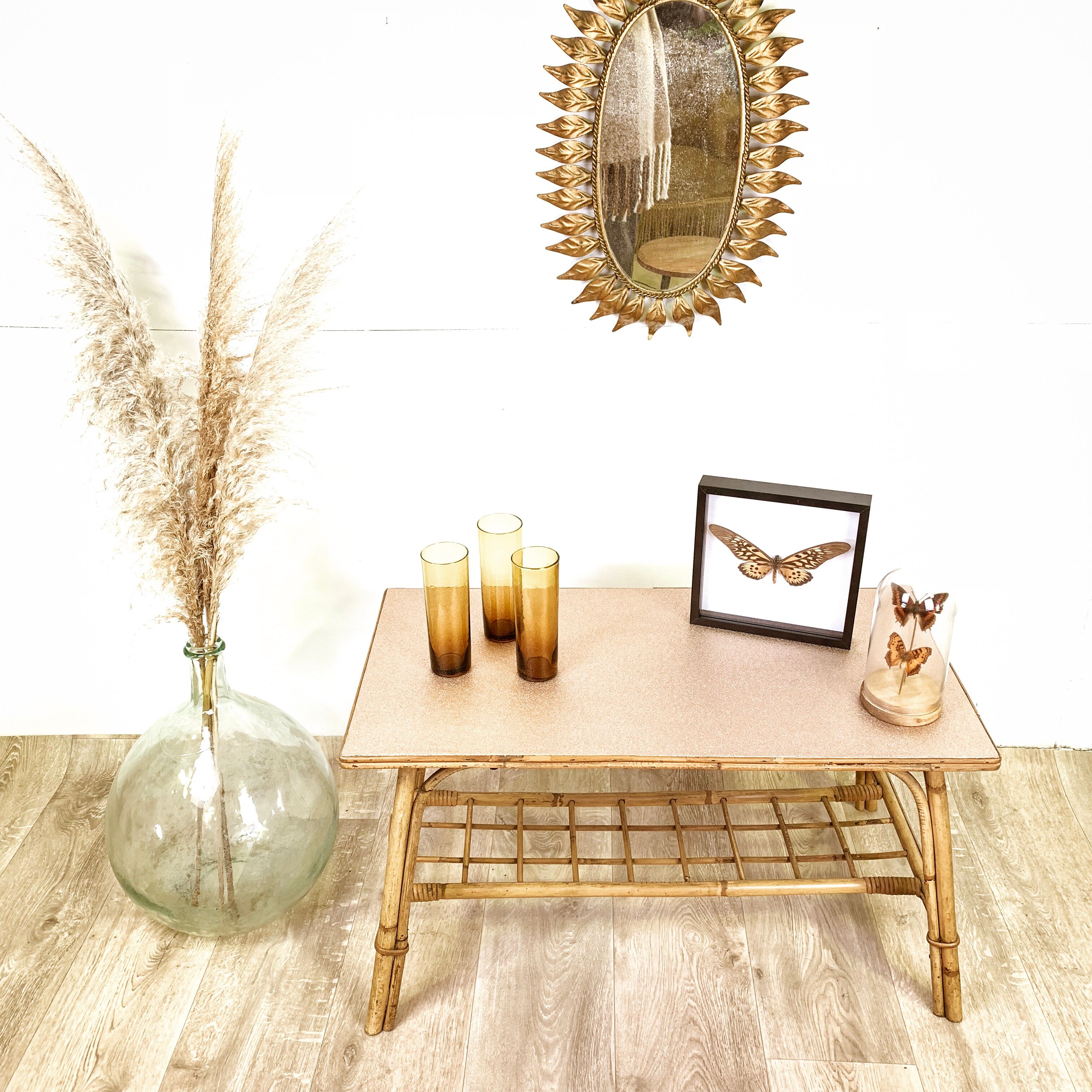 Rattan coffee table
