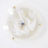 Brass and Murano ceiling light, 1970's.