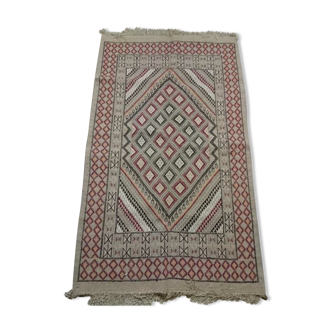 Multicoloured carpet in wool 215x127cm