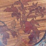 Art Nouveau marquetry pedestal table