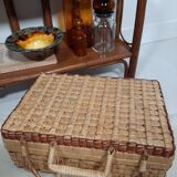 Wicker suitcase