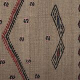 Vintage Turkish Oushak Handwoven Rug 55x376 cm