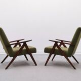 Easy Chair Model B 310 Var in Green Boucle