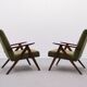 Easy Chair Model B 310 Var in Green Boucle