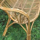 Vintage rattan seat length 103