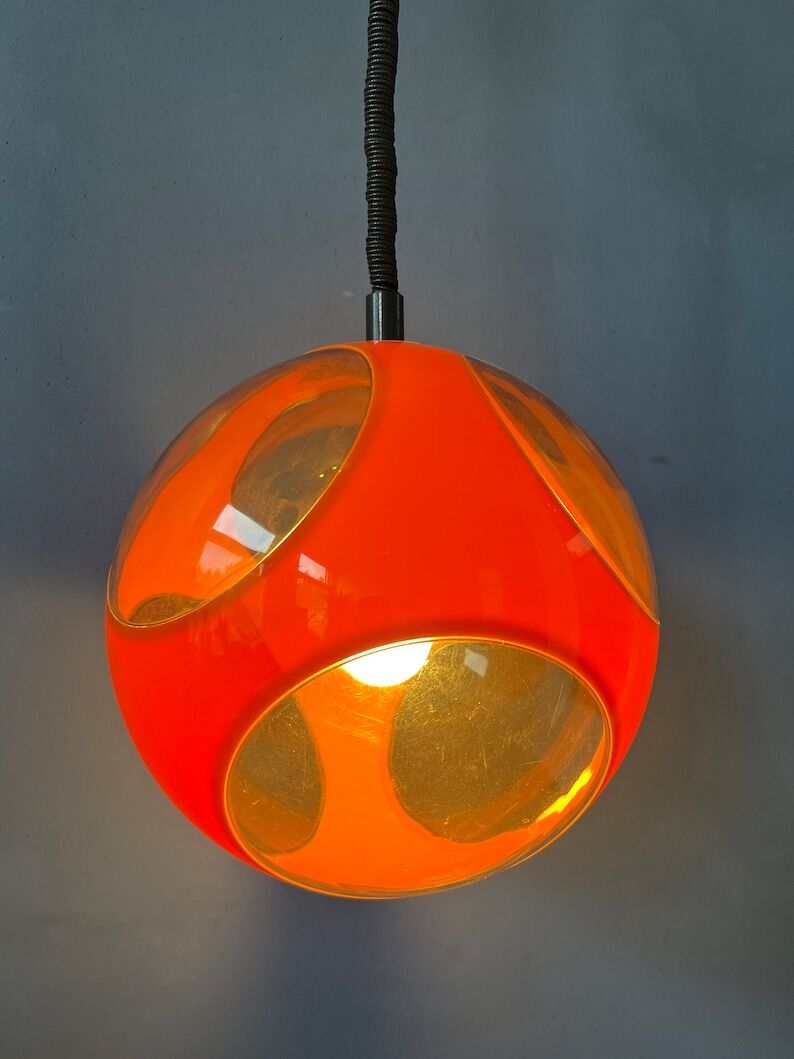 Orange suspension 'Bug Eye' space age