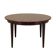 Round rosewood table, Danish design, 1970s, manufacturer: Omann Jun