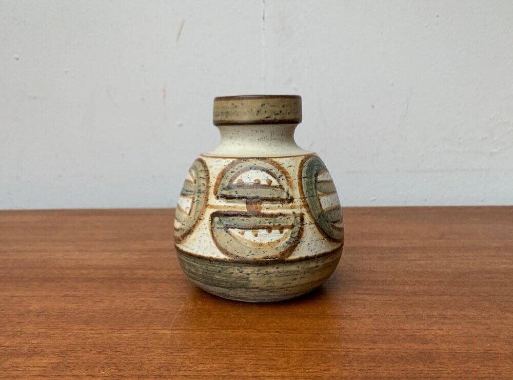 Danish vase from the mid-century pottery studio of Søholm, 1960s.