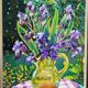 Still life with irises signed Guilbert